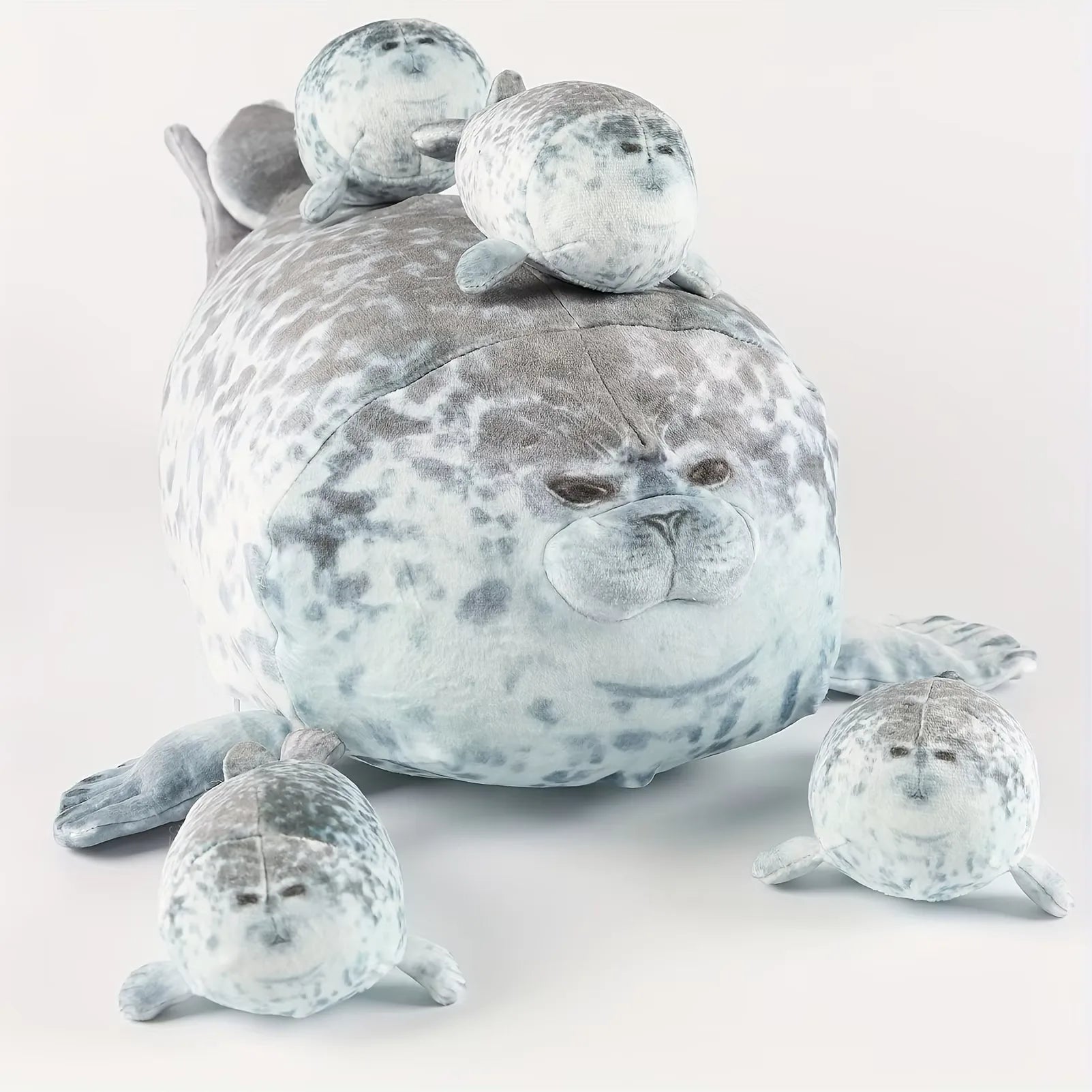 Squishy Seal Plushie Family Squishy Plushies