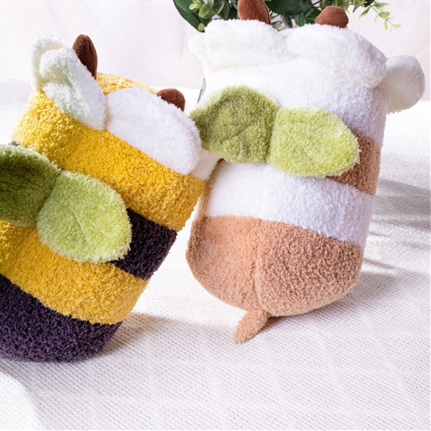 Fuzzy Honeybee Plushie Bee Doll – Squishy Plushies